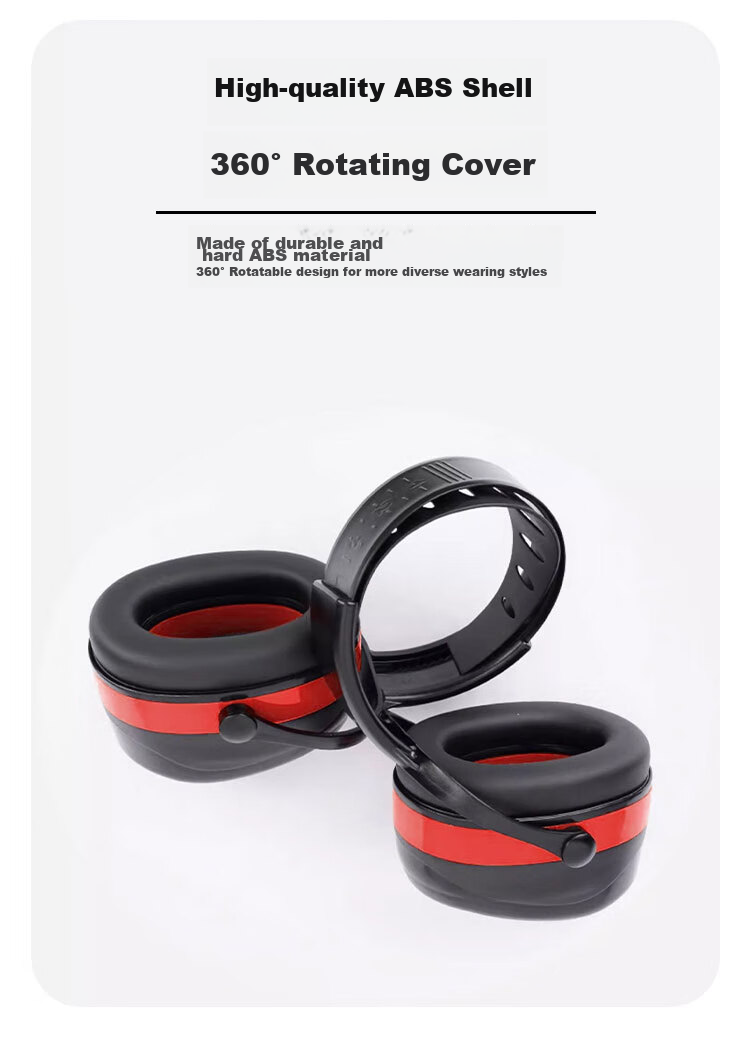 Gongbaili Soundproof Earplugs, Industrial Noise Reduction Earmuffs, Silent Headphones for Shooting, 33dB Noise Reduction Efficiency 7