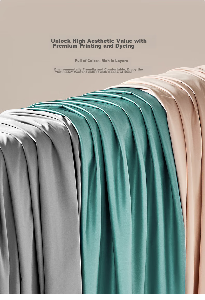 LUOLAI Home Textiles 120 Thread Count Pure Cotton Fitted Sheet Single Piece, Gray 150*200*28 6