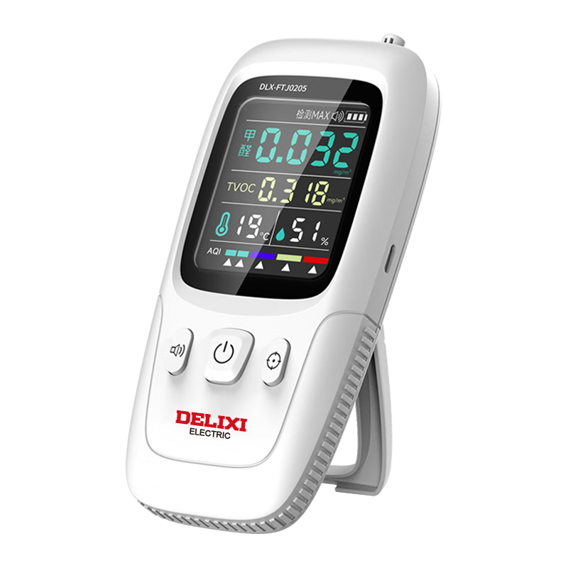 DELIXI ELECTRIC Formaldehyde Detector, Professional Formaldehyde Testing Instrument, High-Precision Air Detection Box, Home Use Value Pack