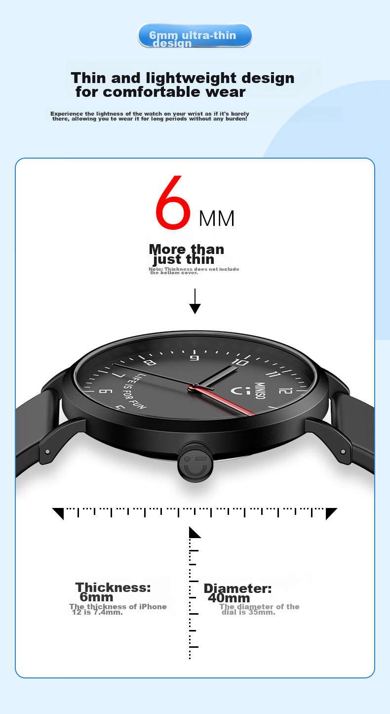 MINISO High School And Middle School Student Watch for Men, Mechanical Silent Wind Design for College Entrance Exams, Birthday Gift for Ages 6-12 6