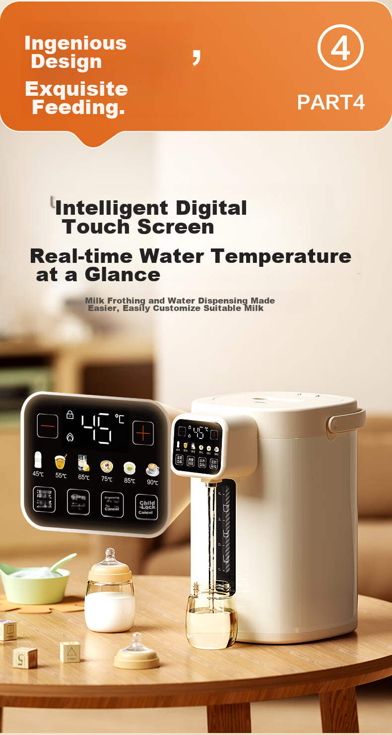 Haier Constant Temperature Kettle, Milk Powder Maker, Baby Formula Maker, 5L Large Capacity, Automatic Milk Dispenser, Intelligent Electric Hot Water Kettle with Temperature Control 15