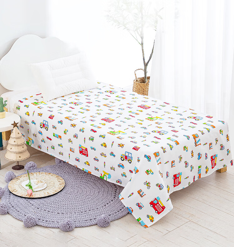 9I9 Baby Bed Sheet, Pure Cotton, Infant And Toddler Bed Sheet, Kindergarten School Opening, All Seasons, Class A, A312 12