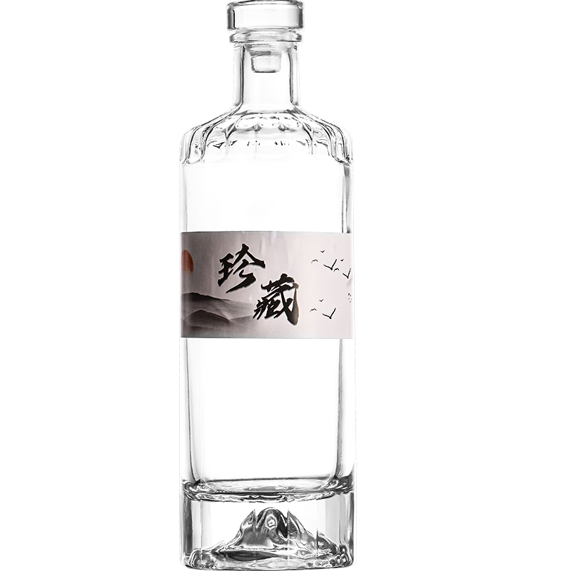 Baijie Empty Liquor Bottle, Sealed One-Jin Capacity Storage Bottle, Sealed Transparent High-End Infusion Container