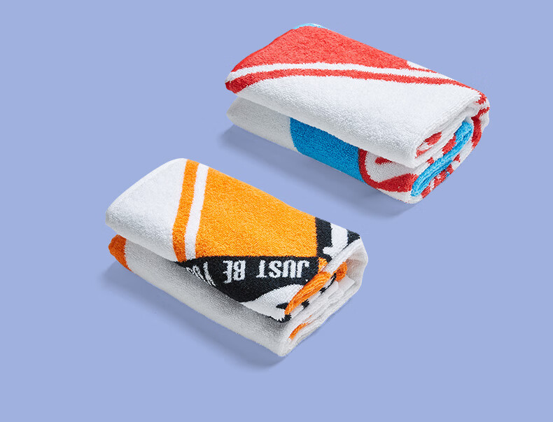 KAWASAKI Sports Towel, Sweat-Absorbing, for Badminton, Running, Fitness, Quick-Drying Sweat Towel KTW-983, Red And Blue, 40CM*100CM 2