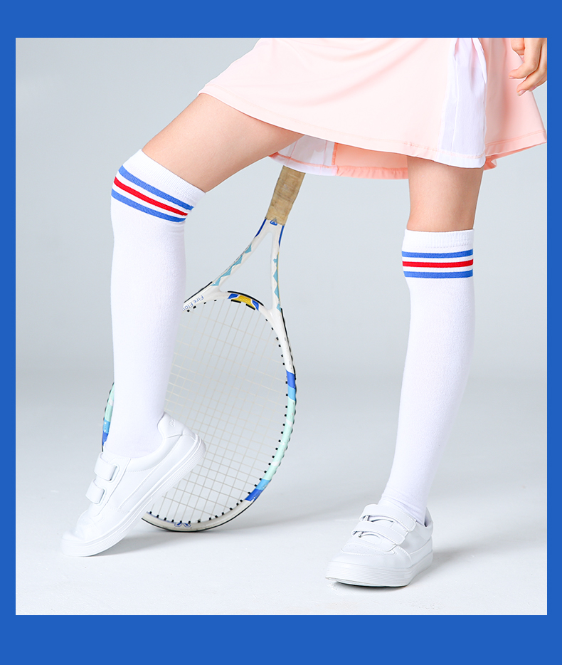 Zhiyouban Children's Mid-Calf Socks, Girls' Cotton Long Socks, Spring Autumn Summer Thin Style, Girls' Over-Knee Long Socks, High Socks, Sports Socks 14