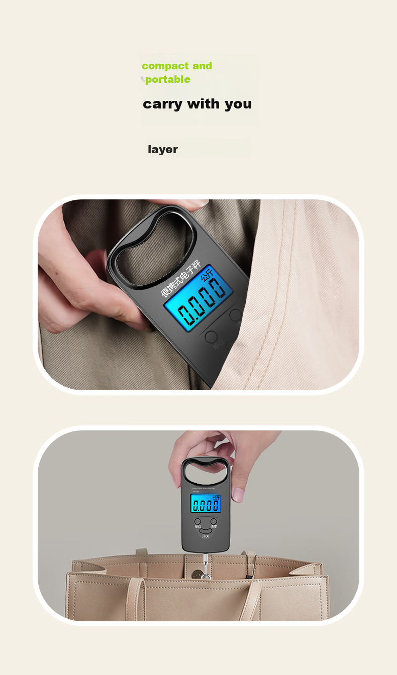 Meilen Handheld Scale, Electronic Scale, Portable High-Precision Weighing Scale, Mini Hanging Scale, Spring Scale, Luggage And Express Delivery Scale 11