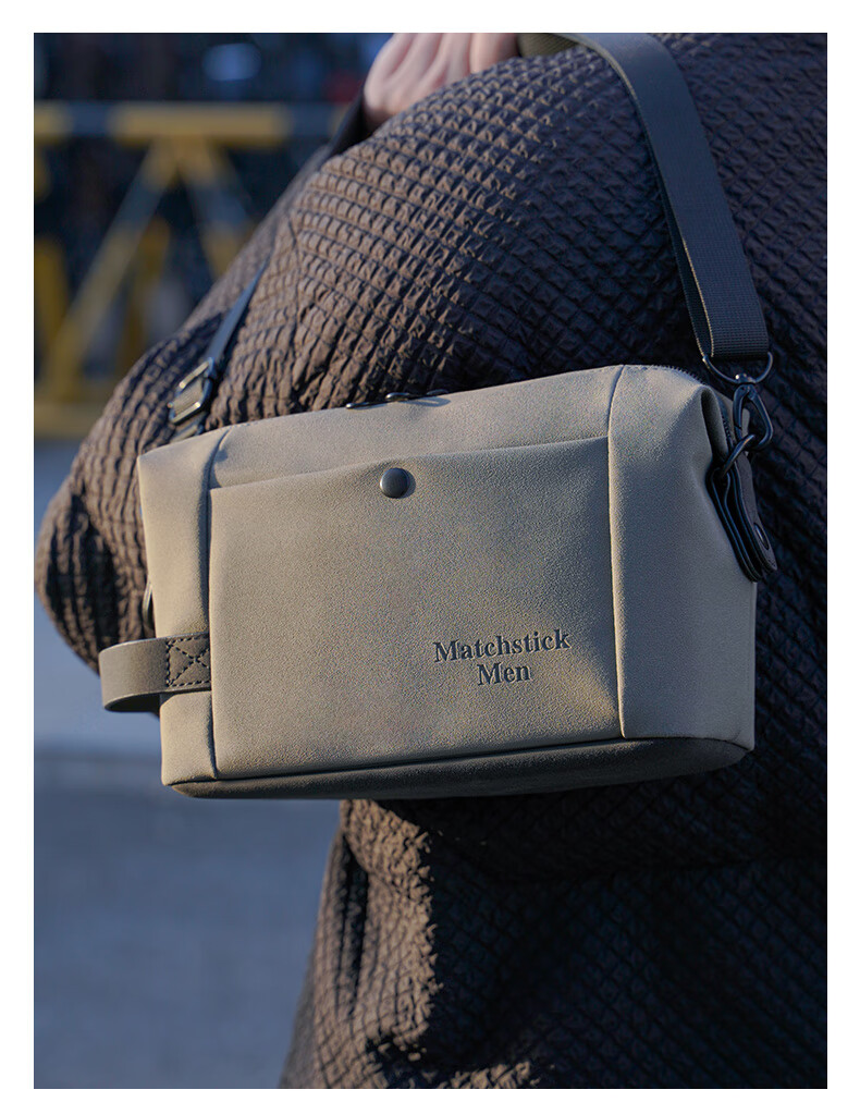 Matchstick Men FC-8812 Mirrorless Camera Bag, Shoulder Photography Bag, Digital Portable Storage Bag, Gray 12