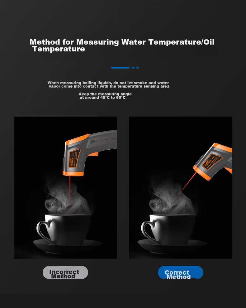 Xima AT380 Infrared Thermometer, Industrial Temperature Gun, Baking Oil And Water Temperature Measurement, Object Temperature Measurement 9