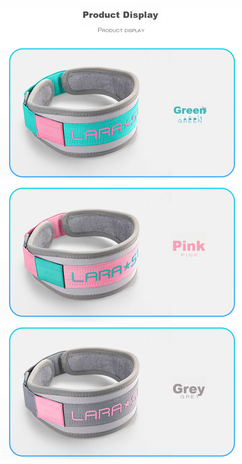 LARASTAR Gravity Fitness Waist Belt for Women, Deadlift Squat Back Support Belt, Strength Training Equipment Exercise, Gray Slim Version L 8