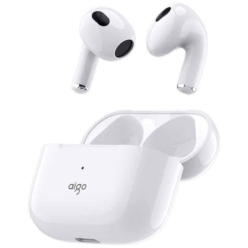 Aigo Aigo T60 True Wireless Bluetooth Earphones Mini, High-Definition Calls, Semi-In Gaming Sports Running Earphones, Compatible with Apple And Android