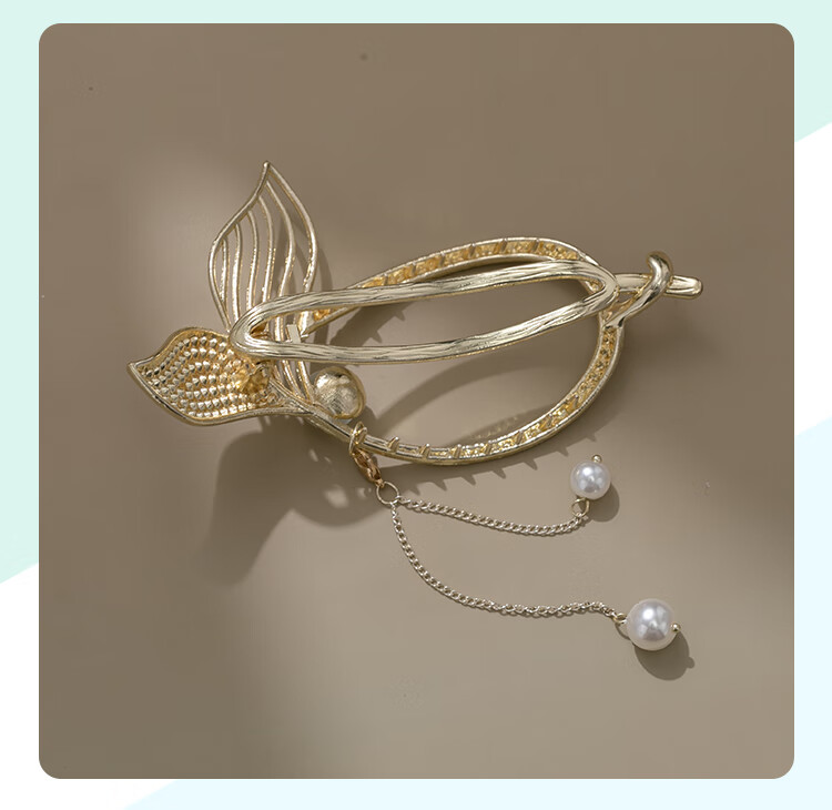 CHIMERA [You'll Always Have Me] Fish Tail Hair Clip, High-End Hairpin, Back of Head Twist Clip, Hair Accessory, Birthday Gift for Wome 23