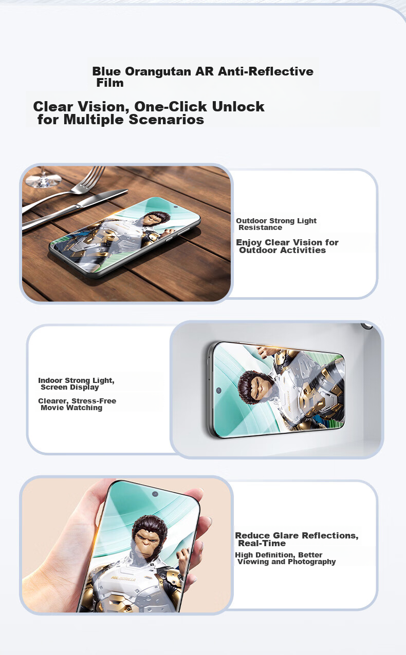 BLUEO [Class ZEISS T*AR Enhanced Transparency + 3D Large Arc Edge], Suitable for Huawei Pura70Pro Screen Protector, Pura70Pro+ Tempered Glass Film, Pura70Ultra Anti-Fingerprint Protective Film 9