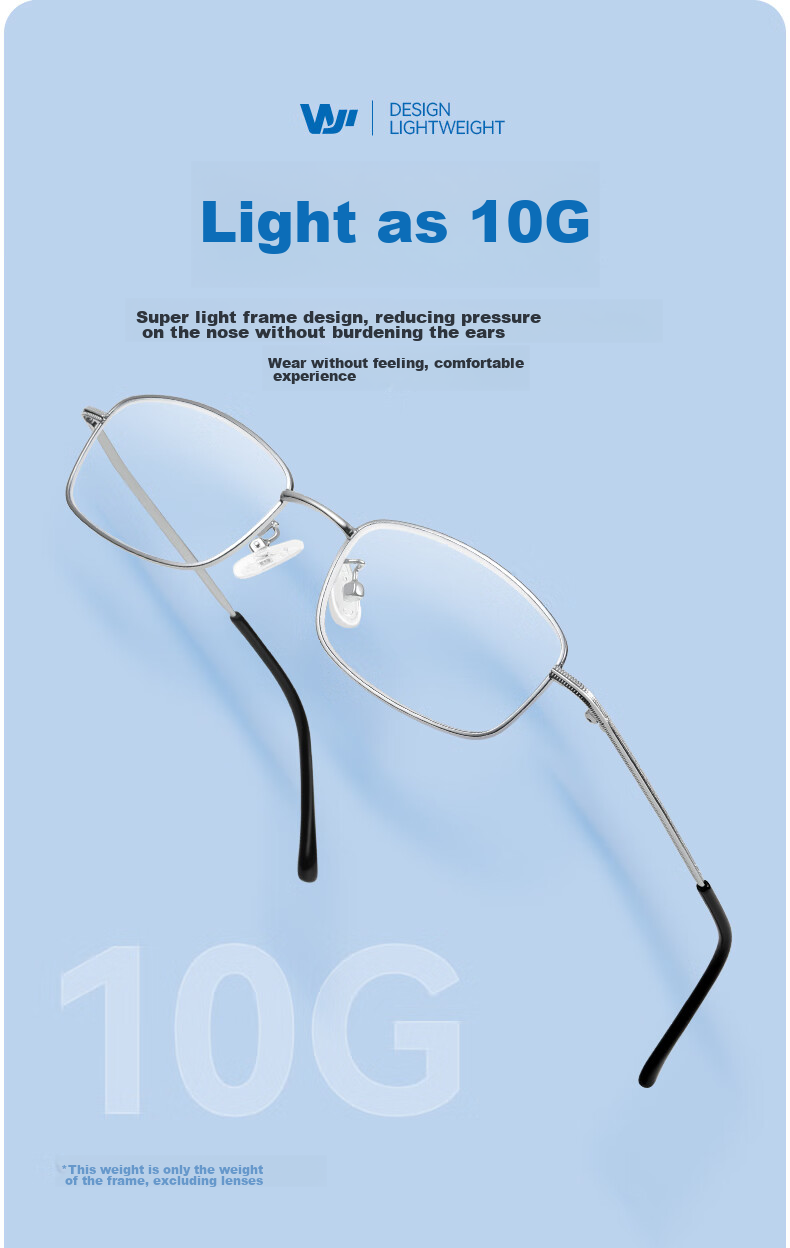 Wujiang Blue Light Blocking Reading Glasses for Men And Women, Imported High-Definition Presbyopic Glasses, 200 Degrees 6