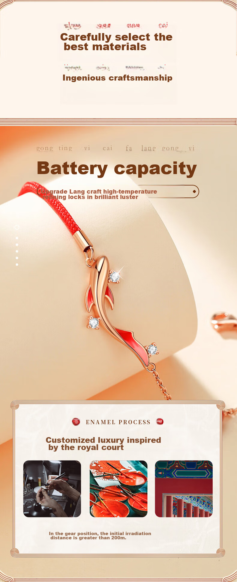 Zhenshangyin Chinese Gold Peace Buckle Silver Bracelet for Women, Chalcedony Beaded Bracelet, Mid-Autumn Festival Gift, Birthday Present for Girlfriend Or Mother, S925 5