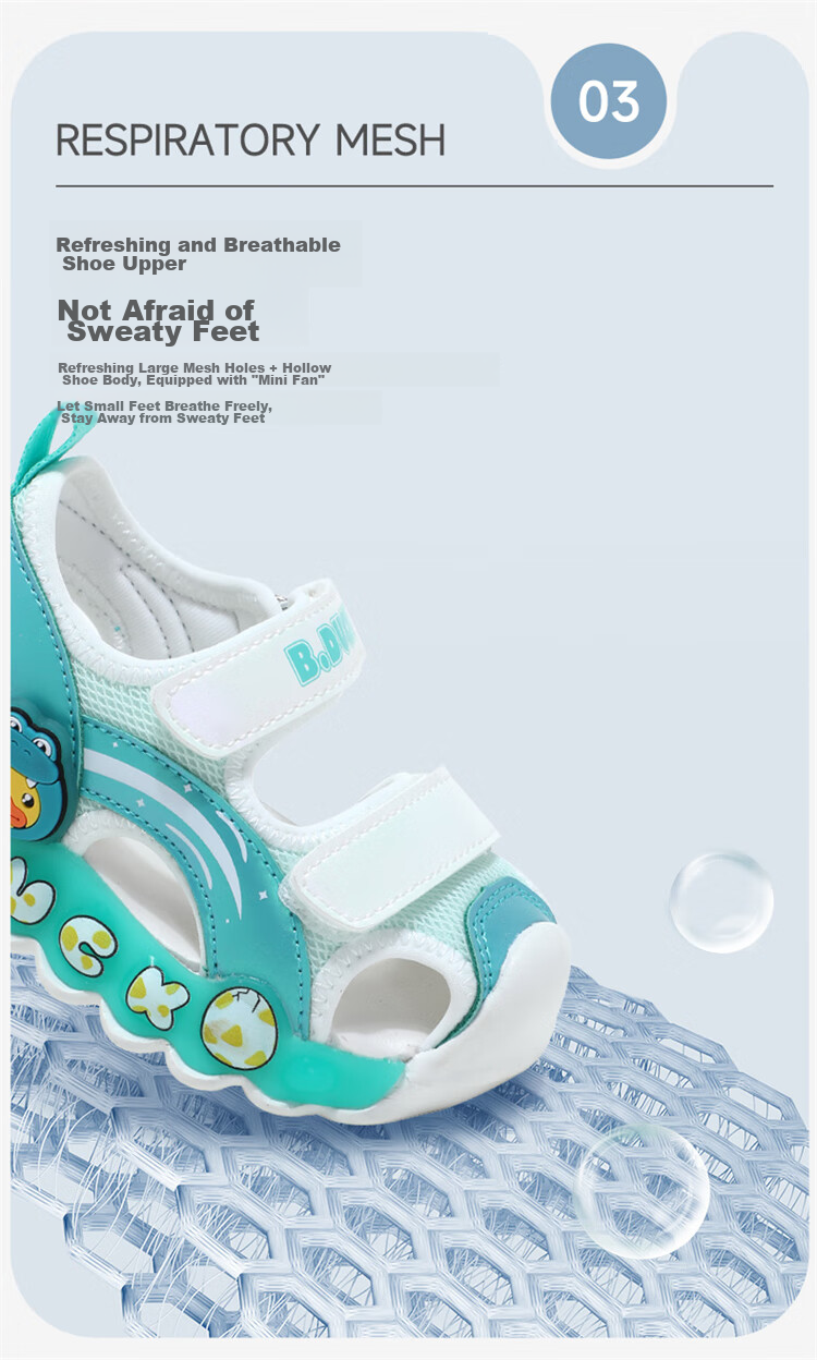 B.Duck Children's Sandals, Cartoon Fashionable Shoes for Boys And Girls, Summer Closed-Toe Beach Shoes, 5006 White-Pink, Size 30 10