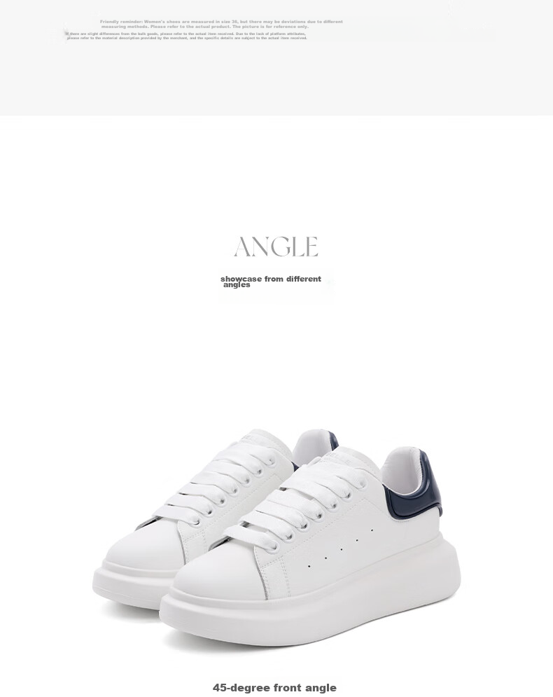 Belle Thick-Soled Cloud White Sneakers, Spring And Summer Women's Casual Shoes, Color-Block Skateboard Shoes Z2U1DCM5, Black Tail Wing - Classic Style, Size 37 10