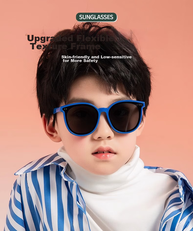 Cuntiandaofu Children's Sunglasses, Kids' Sunglasses, Boys' UV Protection Polarized Glasses, Green Frame with Green Lenses 10