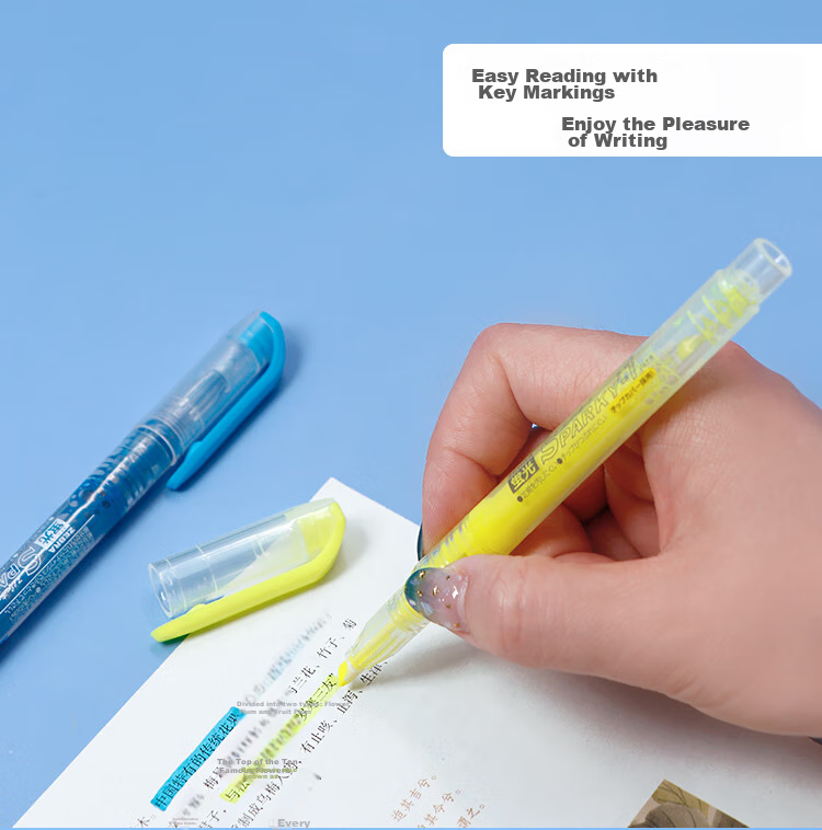 ZEBRA Transparent Core Direct Liquid Highlighter, SPARKY Series Single Color Line Marker, Colored Journal Pen, Student Highlighting Pen, WKP1 Orange 3