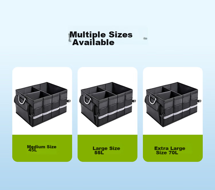Outekaile Car Trunk Storage Box, Vehicle Organizer Container, Foldable Storage Box for Car Use, Automotive Accessories 15