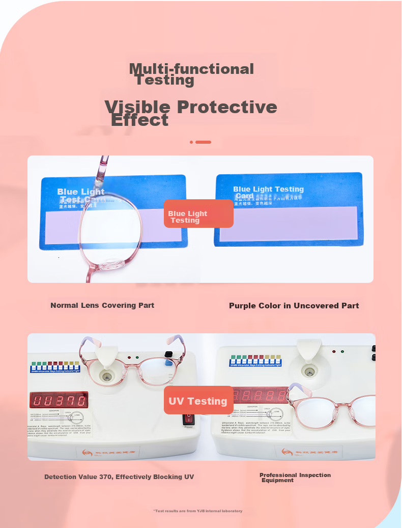 Yanjingbang Anti-Blue Light Radiation Children's Eyeglass Frames, Lightweight Comfortable Non-Prescription Glasses YJB9005 8