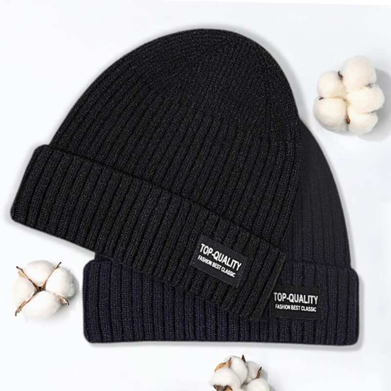 RED DRAGONFLY Hat for Men, Winter Season, Middle-Aged And Elderly, Grandfathers And Fathers, Cold Protection, Warmth, Windproof, Fleece-Lined, Thickened, Knitted Woolen Cap for The Elderly