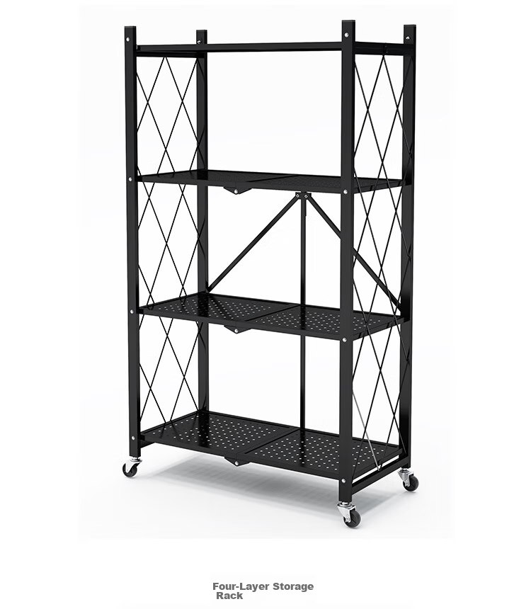 Shunyou Kitchen Storage Rack, Floor-Standing Organizer, Bathroom Movable Shelf, No Installation Required, Storage Rack, White, SY-040 18