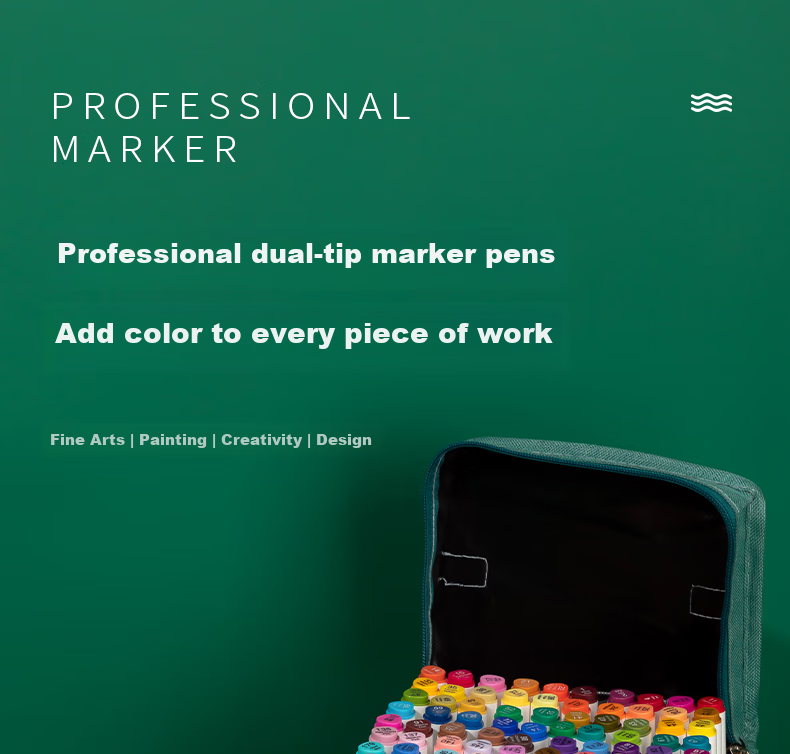 Deli [Back to School Stationery] 30-Color Dual-Tip Quick-Drying Alcohol Markers, Black Cloth Bag Packaging, Student Watercolor Pens, Art Colored Pencils, Drawing Hand-Drawn Tree Graffiti Birthday Gift, Beauty Educatio 1
