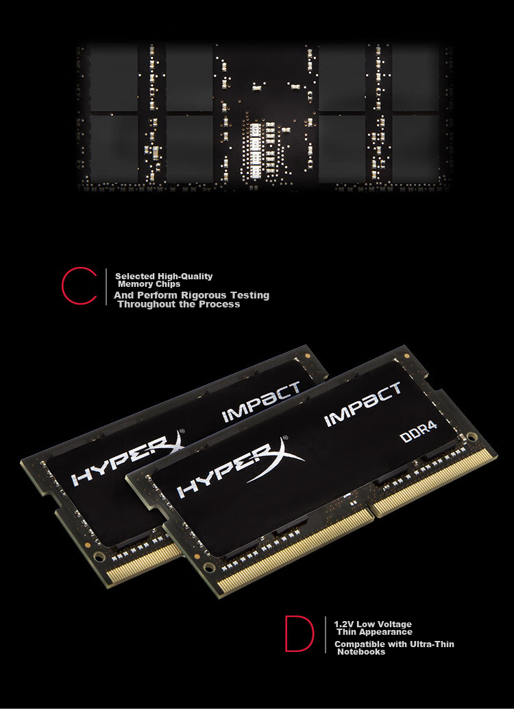 Kingston FURY 64GB (32G×2) Kit, DDR4 3200 Laptop Memory Module, Impact Storm Series, HyperX 1