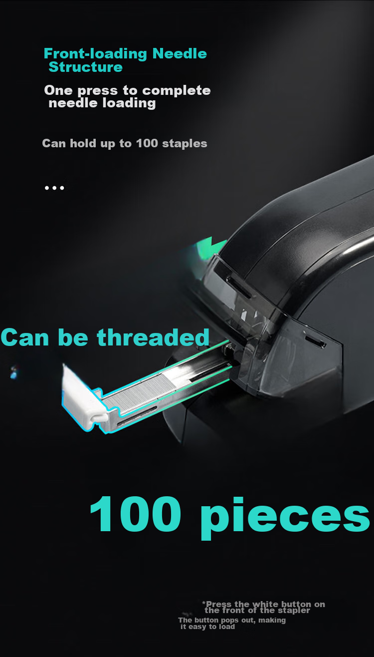 Kingdee Intelligent Electric Stapler, Electronic Automatic Binding Machine, Compatible with No.10 Staples, Office Supplies, White ZDJ1001 5