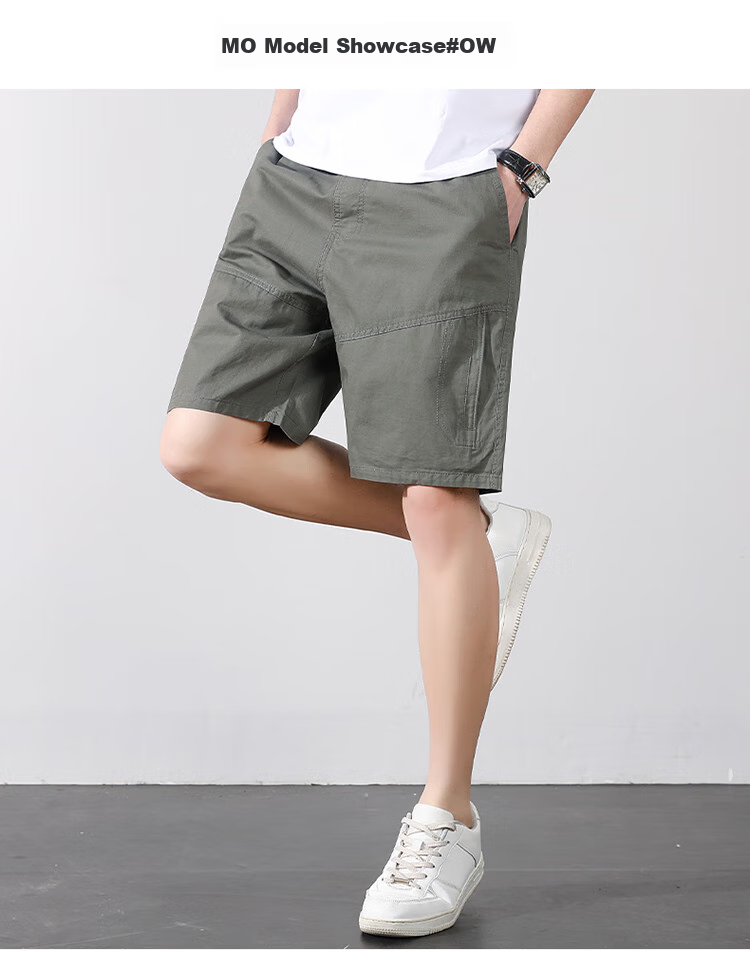TUCANO Men's Summer Cotton Casual Cargo Sport Breathable Lightweight Dark Gray Shorts XL 10