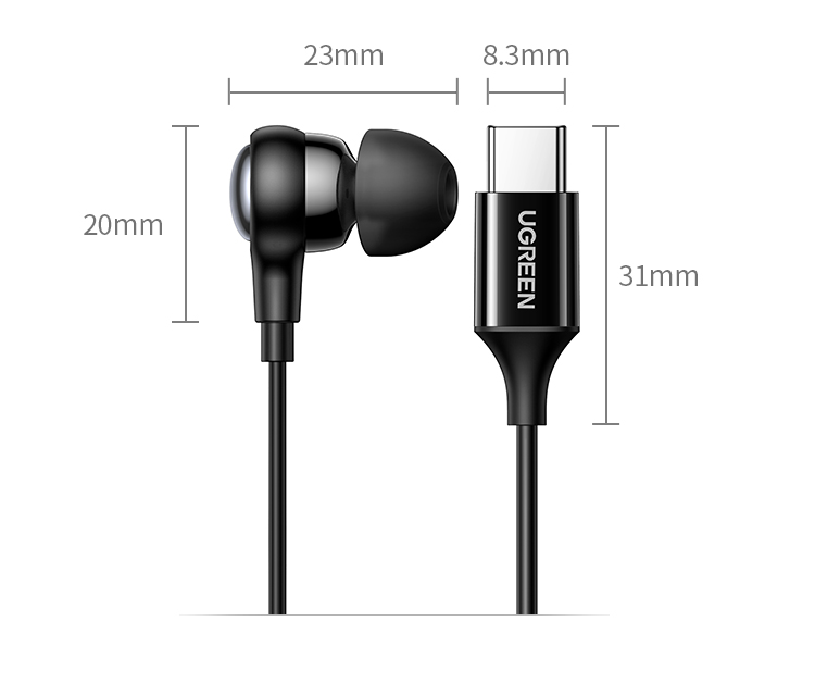 Ugreen Wired In-Ear Type-C Earphones DAC Digital Decoding Gaming Earphones for iPhone 17/Huawei Xiaomi Oppo No Battery Anxiety 18