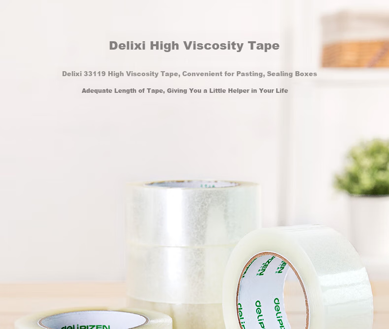 Deli Plastic Packaging Tape Dispenser, Suitable for Tape Width up to 48mm, Tape Cutter with Stainless Steel Sharp Blade Head, Office Supplies, Blue 801 1