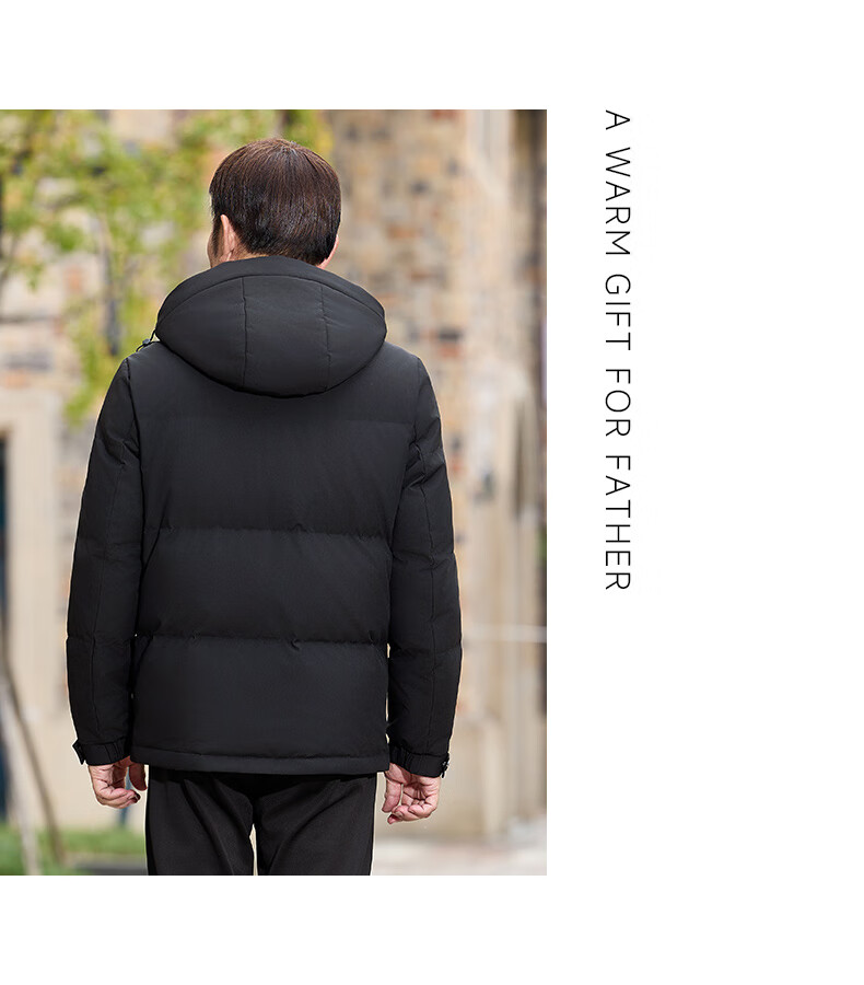 Yalu Dad's down Jacket for Men, Short Style, New Winter 2026 Model, Thickened Warm Business Middle-Aged And Elderly Winter Coat 9