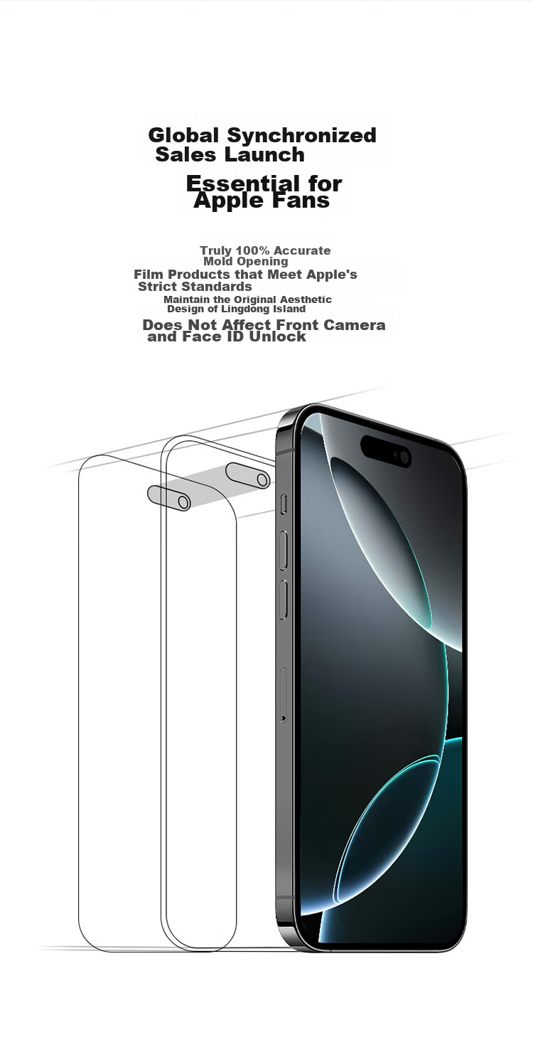 BELKIN IPhone 16 Tempered Glass Screen Protector, Anti-Blue Light IPhone 16 Screen Film, Anti-Drop Phone Film for Apple 16, Antibacterial Base Material OVA161 16