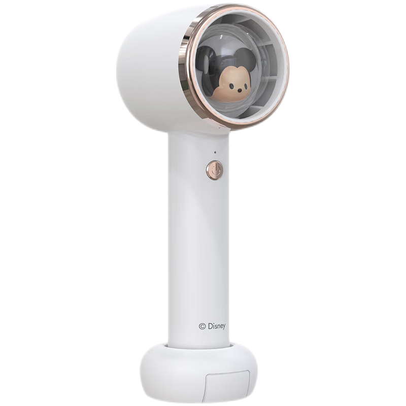Kelleia Handheld Mini Fan, Dishi Ni Collaboration, Portable Rechargeable Turbine Fan, Suitable for Office, Dorm, Desk And Outdoor Use, with Base, Random Color