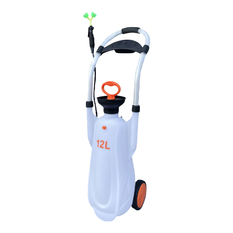 SEMHOOM Industrial Factory Inspection Eyewash Portable Cart Emergency Shower Eyewash 12L Cart Eyewash (White)