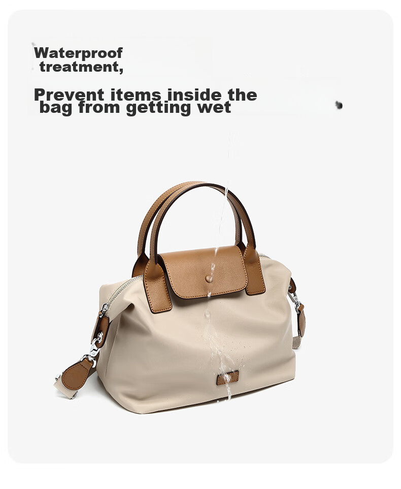 Laifu Lightweight Simple Dumpling Bag Large Capacity Water-Resistant Canvas Crossbody Shoulder Bag Practical Gift Birthday Present 10