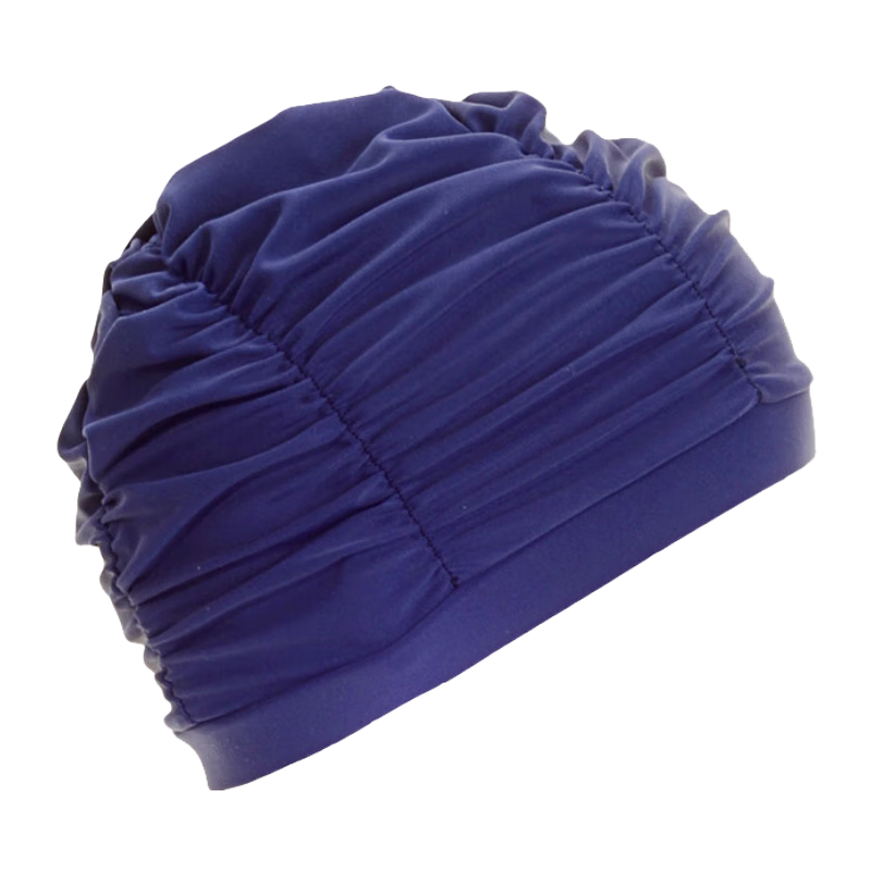 Sanqi Swimming Cap for Women, Extra Large Size, Long Hair Protection, Ear Comfort, Adult Equipment, Hot Spring Supplies, 88800 Navy Blue