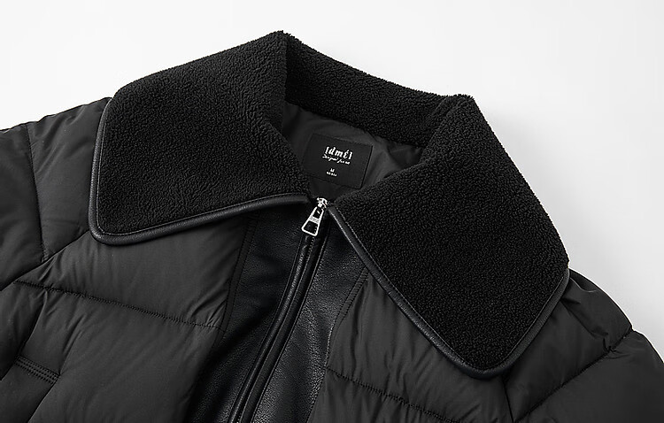Dme [Yuxue Jingling] Winter 400T Spring Yarn Faux Sherpa Collar 90% Duck Down Short down Jacket for Wome 5