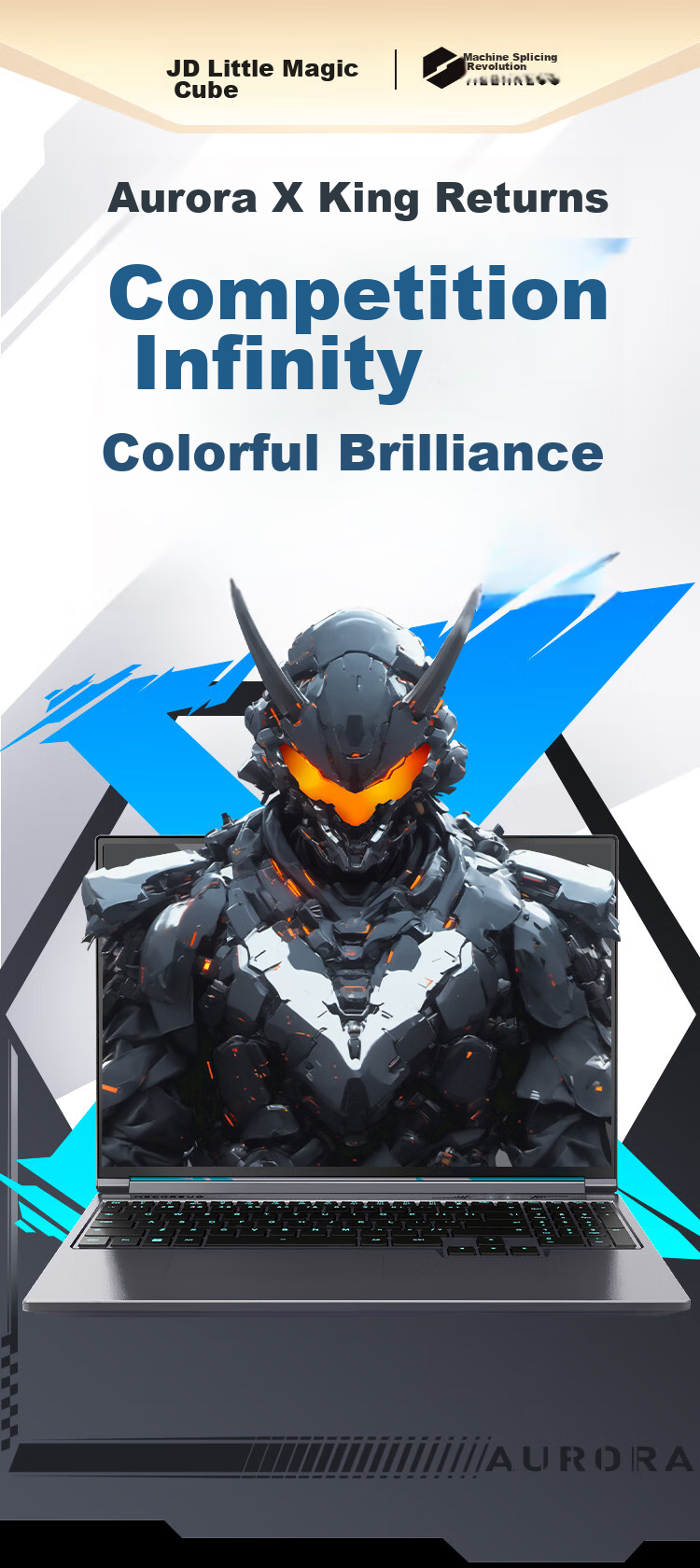 MECHREVO Aurora X 2026 National Subsidy Gaming Laptop (U7-251HX 16GB 1TB RTX5070 2.5K 300Hz Gray) 1