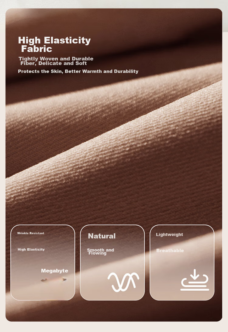 Ordifen [Warm And Antibacterial] Thermal Underwear for Women, Autumn And Winter High-Waist Tummy Control Seamless Tight Pants, Anti-Pilling, Coffee Color, XL 9