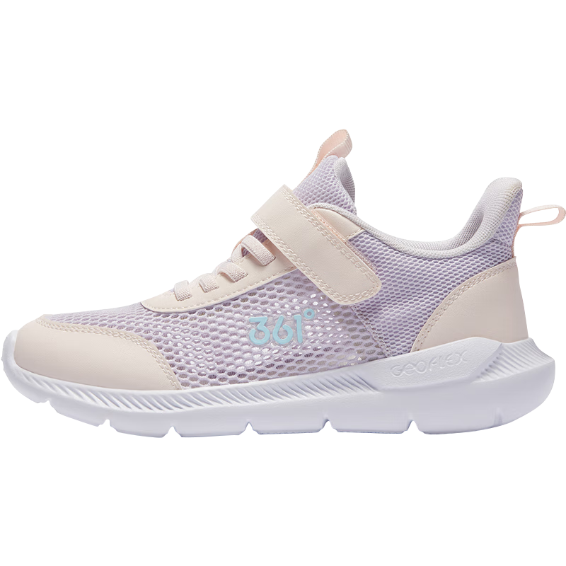 361° Children's Running Shoes, Summer 2026, for Boys And Girls Aged 3-12, Lightweight with Large Mesh Holes, Purple, Size 31