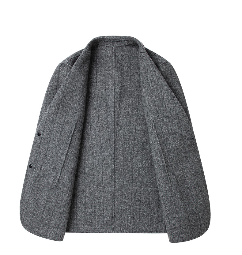 Shanshan Wool Double-Sided Woolen Blazer Men's Autumn Winter Business Casual Workwear Short Suit Jacket 15