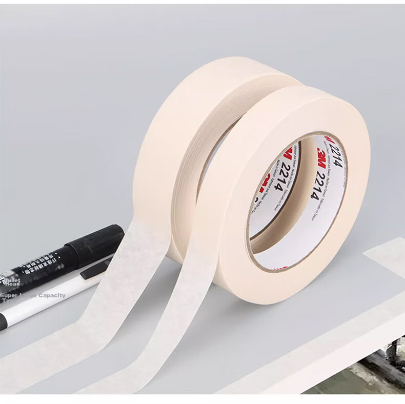 3M 2214 White Masking Tape, DIY Sticker Making, Heat Resistant for Office Home Decoration, Daily Use Car Spray Painting Masking Tape, No Trace Paint Fixation Protection, 20mm*50m, 1 Roll 12