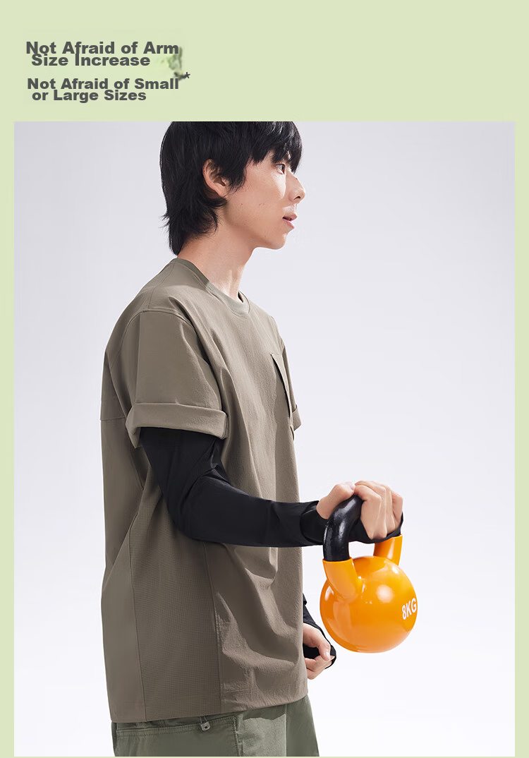 Beneunder Sun Protection Ice Sleeves for Men, Loose-Fitting UV-Resistant Arm Covers, Silk-Like Arm Sleeves, New Style AS017 13