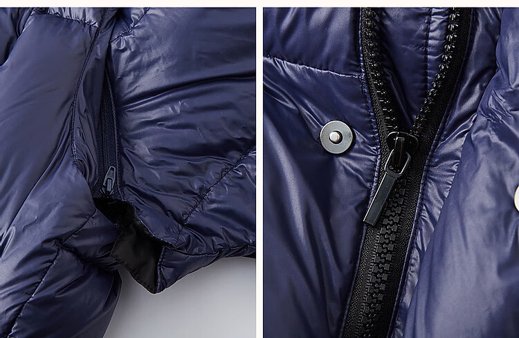 Dme [Detachable Sleeves] Winter Lightweight High-Heat Retention 90% Duck Down Stylish Front Short Back Long Women's down Jacket 7
