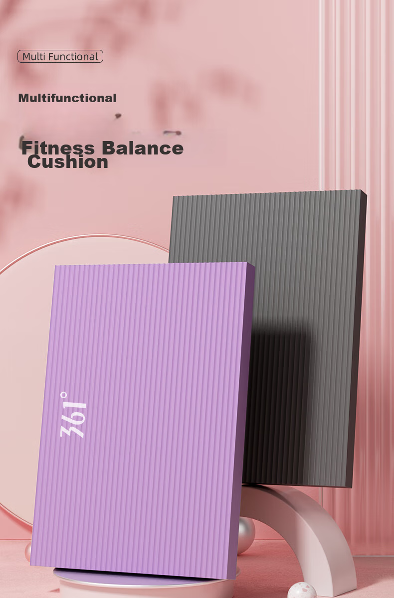 361° Balance Pad, Soft Step Fitness Board, Core Training Yoga Small Square Mat, Ab Wheel-Specific Foam Pad 1
