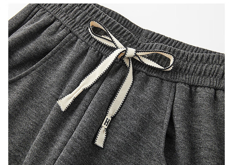 DME "Pear-shaped Casual Wear" Winter Cloud Comfort High Waist Drawstring Elastic Bend Knife Pants Elasticity Cover Meat Casual Pants for Women 17