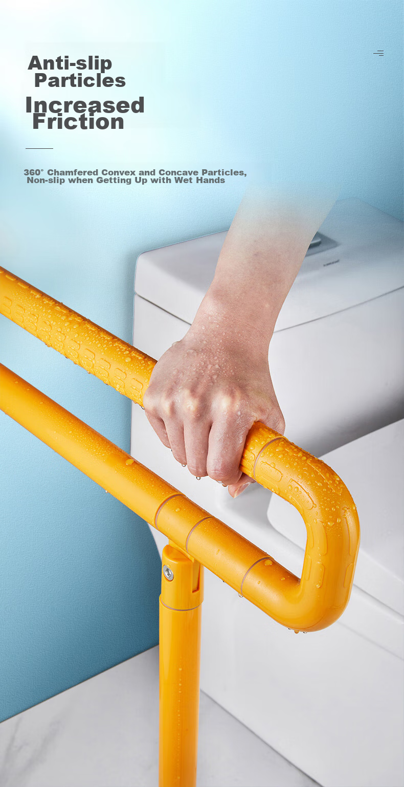 Interhasa! Toilet Handrail, Barrier-Free Bathroom Support, Elderly Anti-Fall Toilet Safety Lifting Aid G9005 5