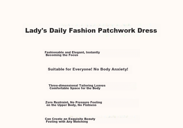 Dme [Open Lady's Daily Wear] Summer Round Neck Elegant Jacquard Patchwork Puff Sleeve Straight Bodycon Dress 2